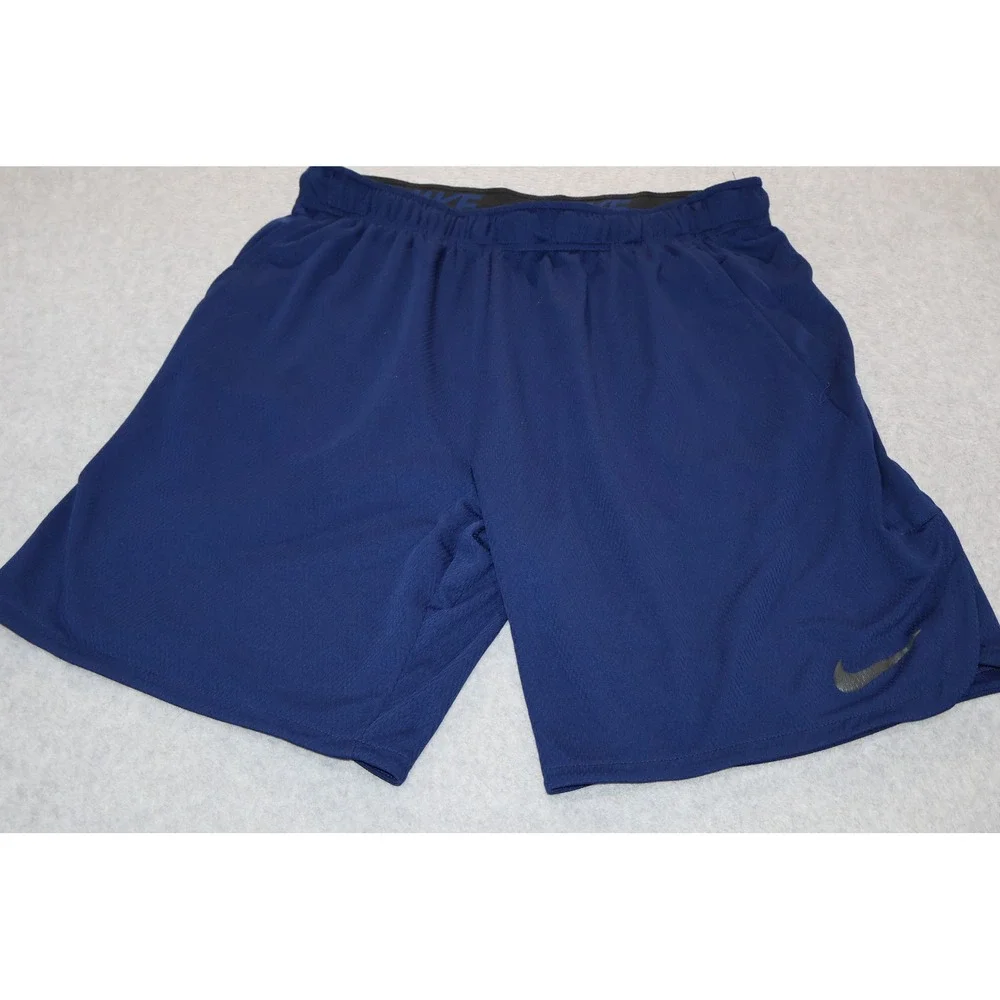 Nike Dri-FIT Shorts Mens Large Blue Athletic Gym Training Mesh 9